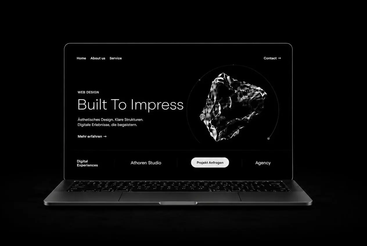 Modernes Webdesign auf verschiedenen Geräten
